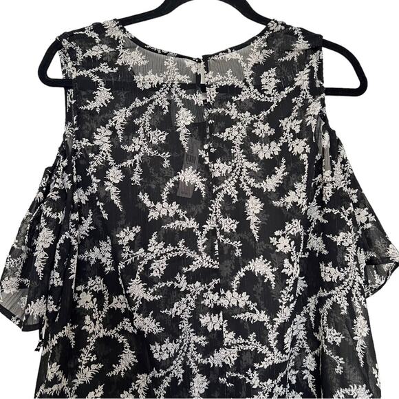 Maeve The Tessa Cold Shoulder Top In Black Size L - Picture 5 of 13